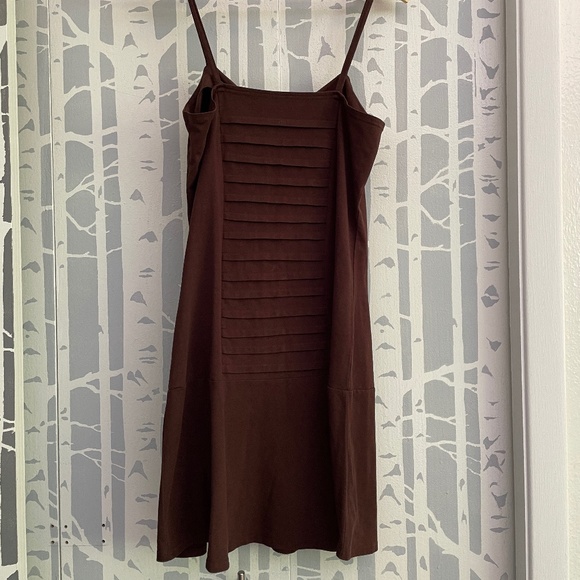 *NWT* NOMADS HEMP WEAR Brown Organic Cotton Dress with Zipper Front size Large - Picture 2 of 7